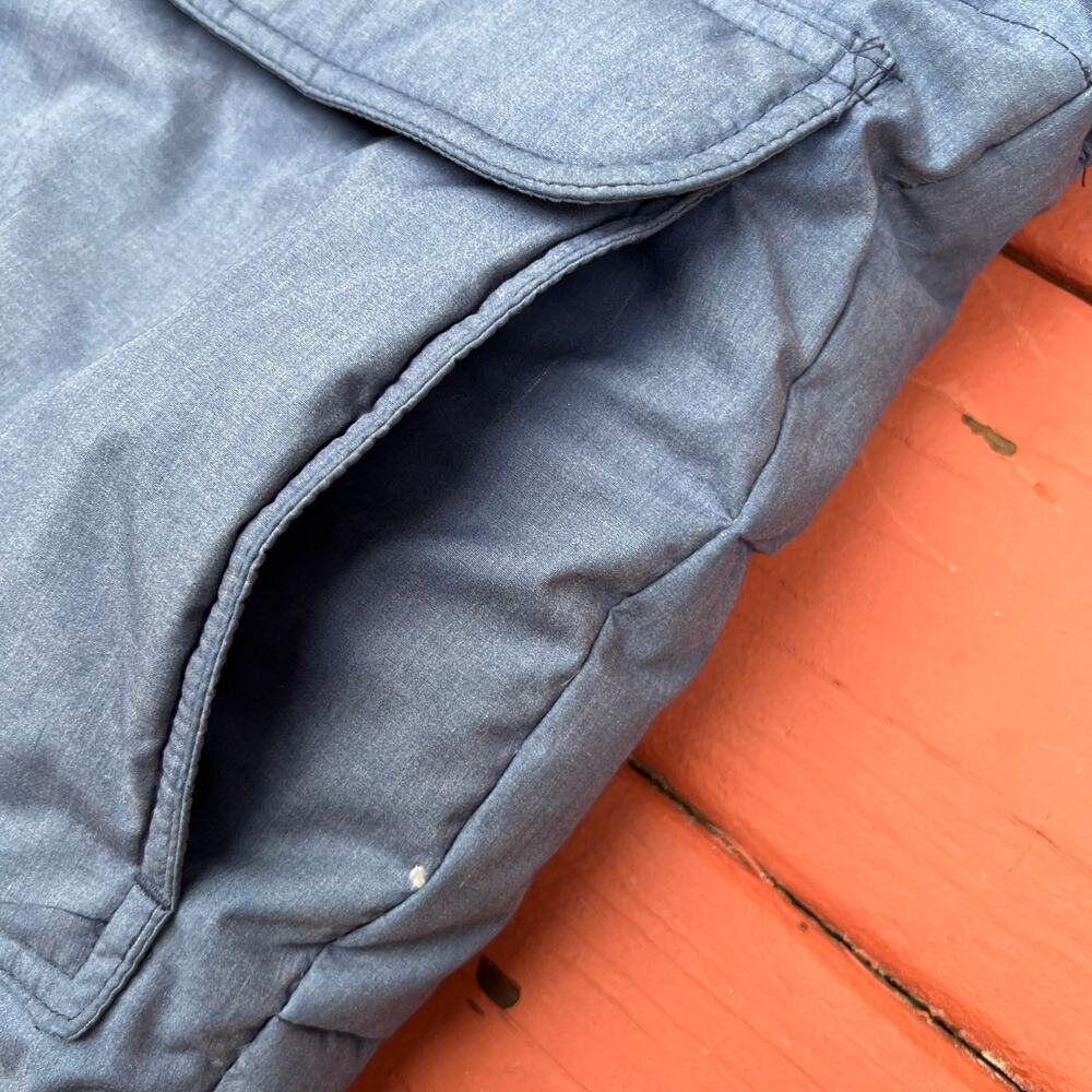 Vintage Penfield Down 80s Puffer Vest USA Made Outdoors Gorpcore Ski L Blue Gray - Picture 8 of 12